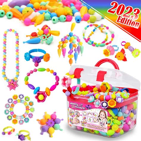 Funzbo Snap Pop Beads T Set Girls Jewelry Making Kit Diy