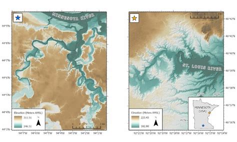 DEMs of Minnesota River tributaries in south-central Minnesota and ...