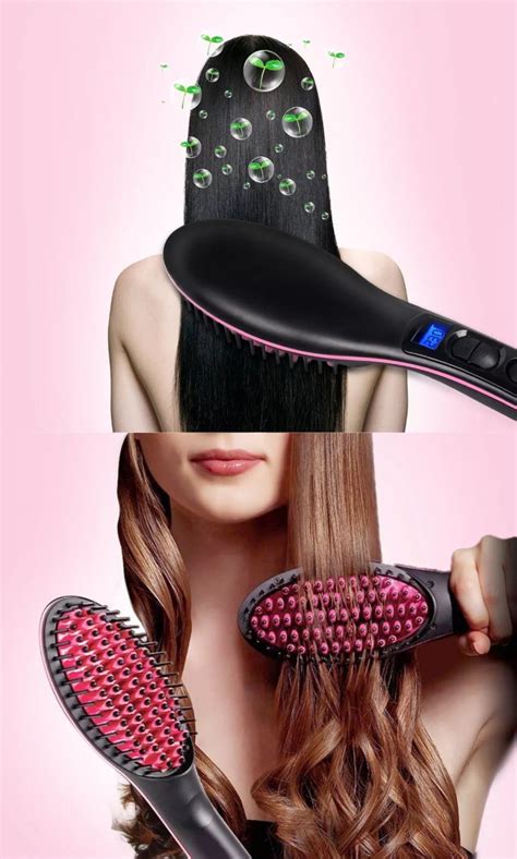 Electric Hot Air Hair Straightening Brush Straightener Comb China