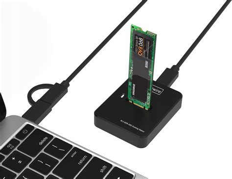 Adapter SSD M2 NVME/SATA kieszeń na dysk obudowa M.2 USB-C 10 GB/s ...