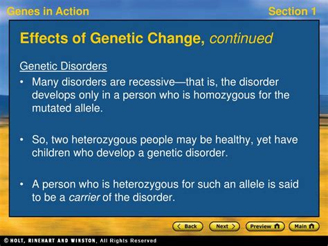 PPT Section 1 Mutation And Genetic Change PowerPoint Presentation