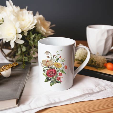 Mug For Her Birth Flower Plant Mom Mug Mothers Day T Mothers Day