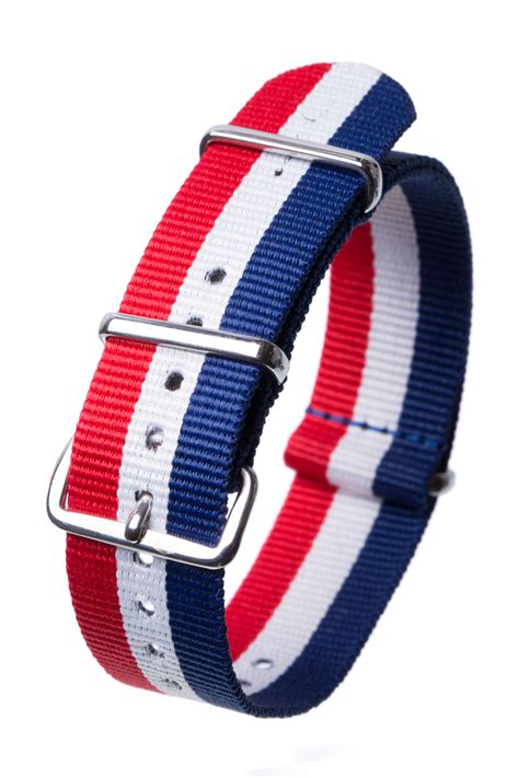 Red White And Blue Nato Watch Strap Amsterdam Watch Company