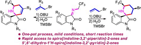 通过单罐烯丙基化氮杂 Prins环化一锅法合成六元螺氮杂环氮杂吲哚衍生物organic Letters X Mol
