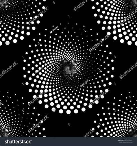 Design Seamless Spiral Dots Backdrop Abstract 库存矢量图免版税1661049082