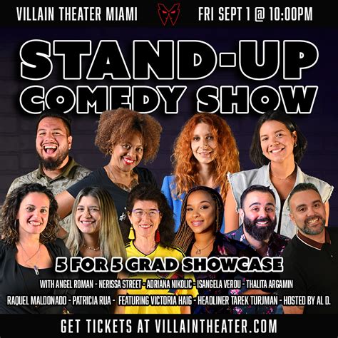 Stand Up Comedy Show For Graduation Showcase Villain Theater