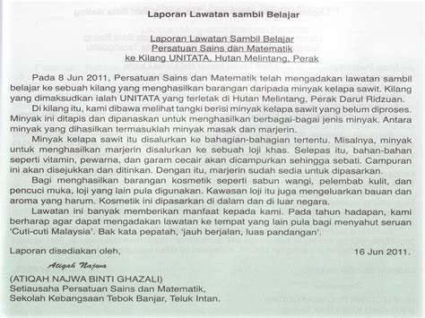 Contoh Karangan Format Laporan Upsr My Skripsi