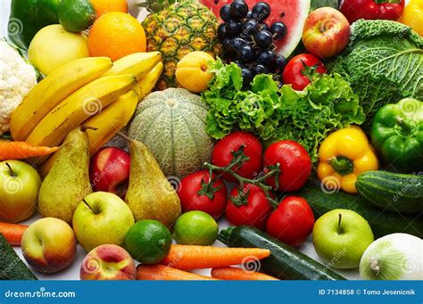 Fruit And Vegetables Royalty Free Stock Photos Image 7134858