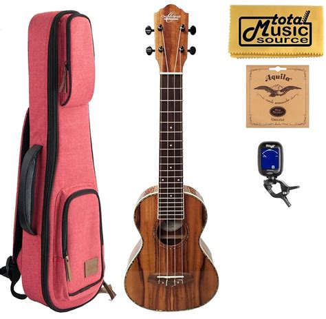 Oscar Schmidt Ou6wk Wide Neck Tenor Size Koa Ukulele W Red Reverb