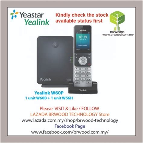 Yealink W60P: Premium Wireless DECT IP Phone Selangor, Malaysia, Kuala ...