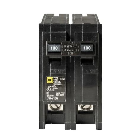 Square D Homeline 100 Amp 2-Pole Circuit Breaker HOM2100C - The Home Depot