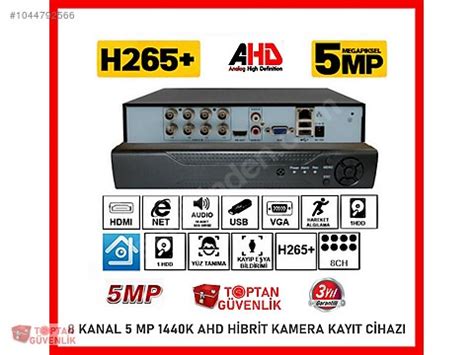 8 KANAL 1080P 5 MP SESLİ FULL HD 5İN1 HİBRİT H265 KAYIT CİHAZI Kanal