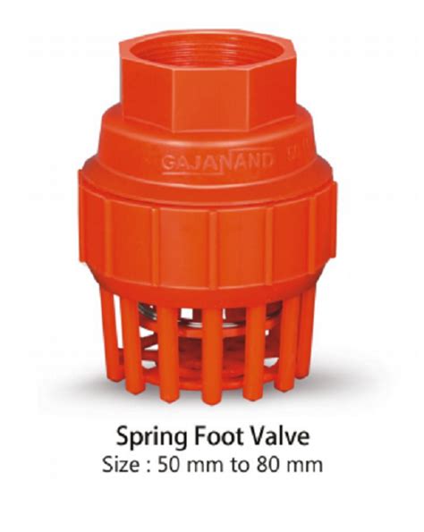 Red Spring Foot Valve Size 50 Mm To 80 Mm At Best Price In Jaipur