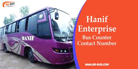 hanif bus counter contact information  bd buscom