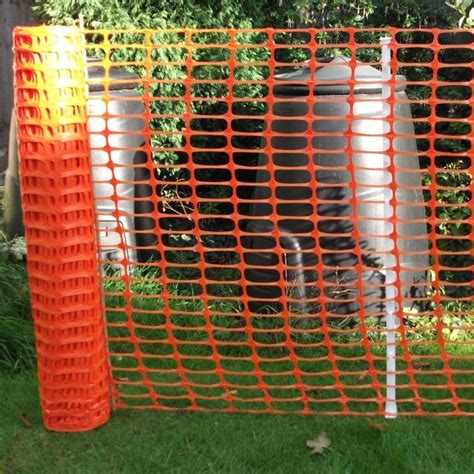 Uv Stabilized Orange Plastic Fence Visual Barrier Polyethylene Mesh Fence