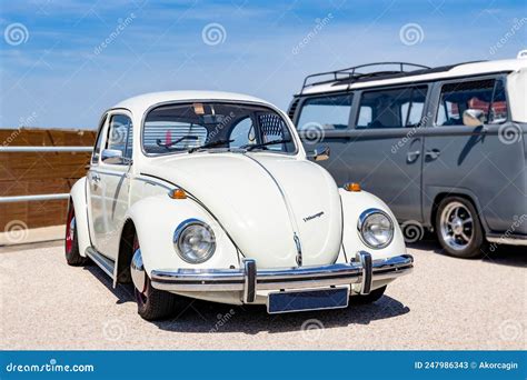 Front View Of Vw Volkswagen Beetle Famous German Oldtimer Editorial