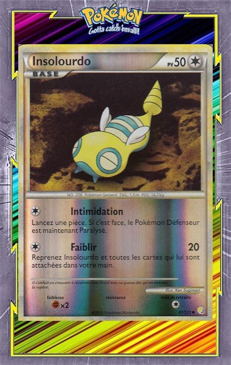 Insolourdo Reverse Hs Heartgold Soulsilver Carte Pokemon