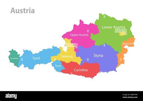 Mappa Dellarea Di Vienna Immagini Vettoriali Stock Alamy