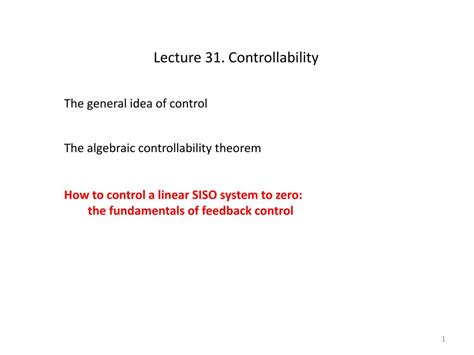 lecture  controllability powerpoint