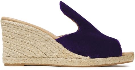 Manebi Hamptons Velvet Wedge Espadrille Sandals ShopStyle