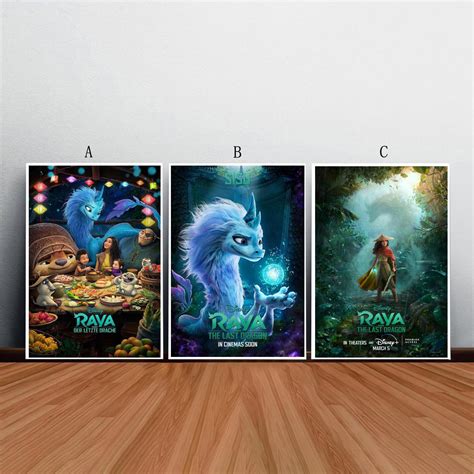 Raya and the Last Dragon Movie Poster Film Canvas Print Wall - Etsy