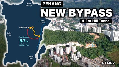 NEW BYPASS Penang 5 Minutes To Reach Ayer Itam From LCE Highway YouTube