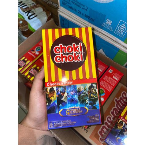 Jual CHOKI CHOKI CHOCOCASHEW 1 BOX ISI 20pcs Shopee Indonesia