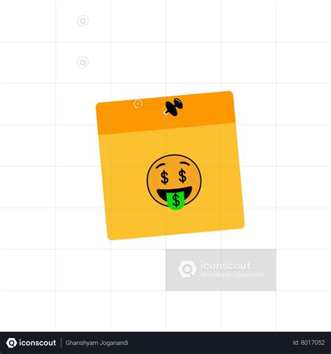 Money face Emoji Emoji Animated Icon download in JSON, LOTTIE or MP4 format