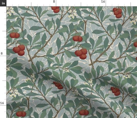 William Morris Arbutus Original Fabric Spoonflower