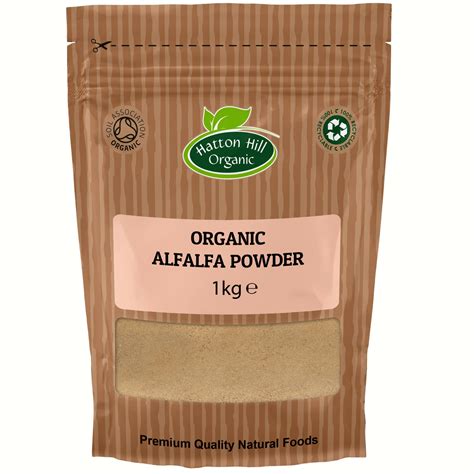 Organic Alfalfa Grass Powder Kg By Hatton Hill Organic Free Uk Delivery