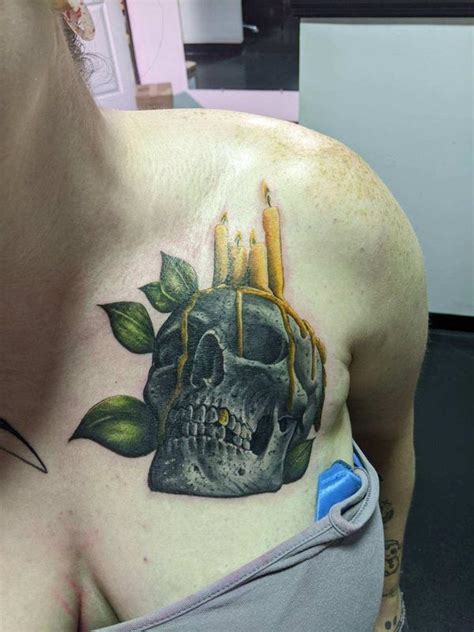 Skull Candle By Jeff Hamm Madison Tattoonow