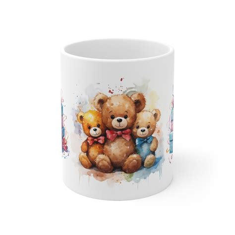 Happy Birthday Gifts And Teddy Bears Mug Oz Ceramic Mug Cheerful