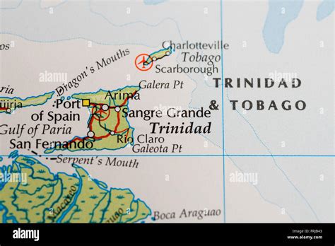 Mappa Dell Isola Di Tobago Immagini E Fotografie Stock Ad Alta