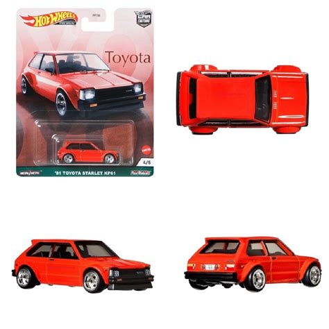 Jual HOT WHEELS TOYOTA STARLET KP TOYOTA SERIES PREMIUM Shopee Indonesia