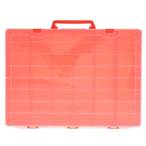 Portable Organizer 48 Compartments Transparent Box Plastic Organizer Box with Dividers - Walmart.com