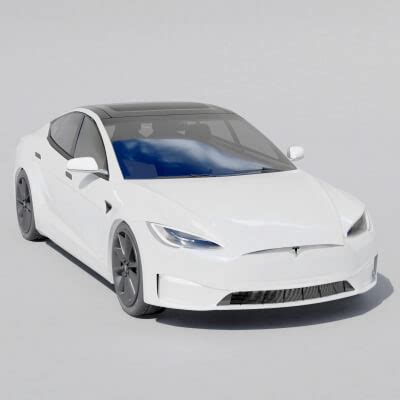 tesla plaid 2021 3D Render | RenderHub Gallery