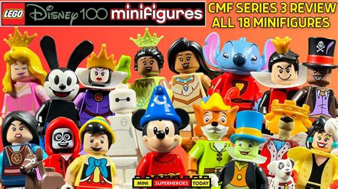 REVIEW LEGO Disney 100 CMF Series 3 Full Box All 18 Minifigs YouTube