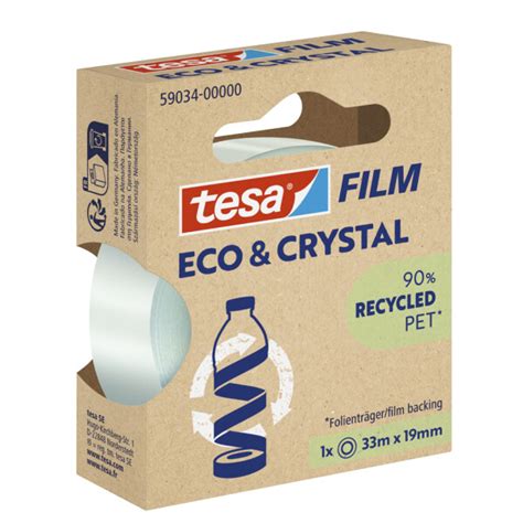 Tesa Film ECO CRYSTAL Transparent 19 Mm X 33 M