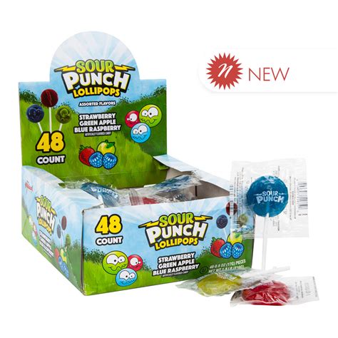 Sour Punch Lollipops 0.6 oz 48 Count | Nassau Candy