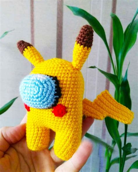 Crochet Pikachu Among Us Amigurumi Pdf Free Pattern Lovelycraft