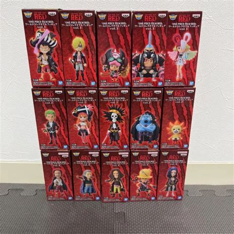 ONE PIECE FILM RED World Collectable Figure Set Of 15 Vol 1 2 3 WCF