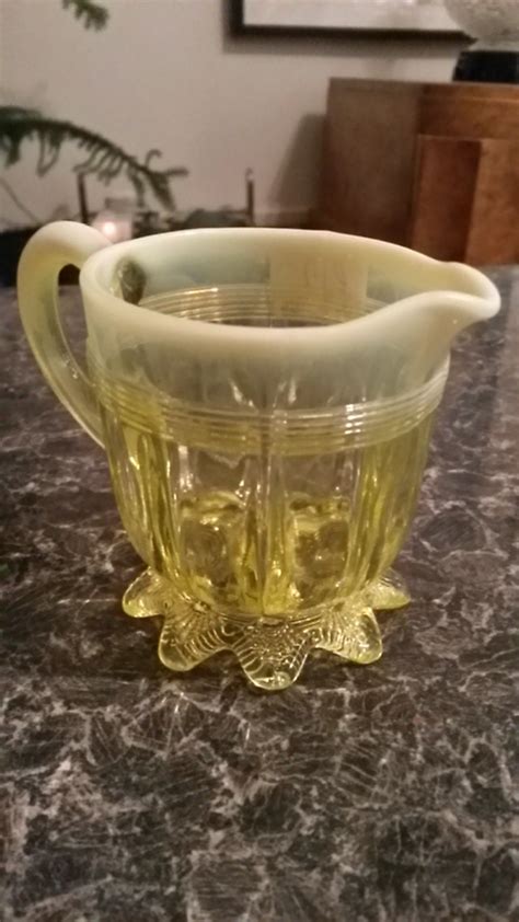 Divine Victorian Davidson Pearline Green Uranium By Vintagedecouk