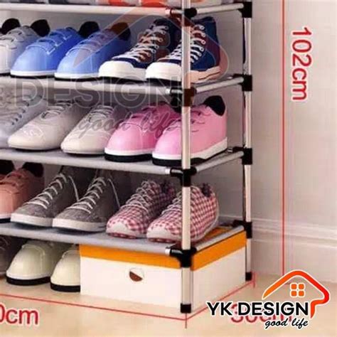 Jual Yk Design Yk Rak Sepatu Portable Tingkat Tempat Sepatu