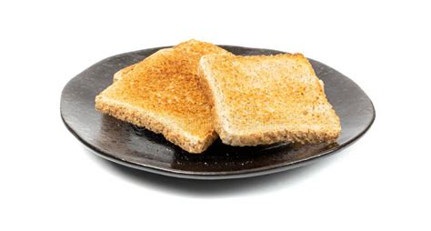 Bread Toasts Isolated Toasted Sandwich Square Slices Loaf Pieces For