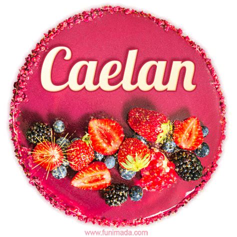 Happy Birthday Cake with Name Caelan - Free Download — Download on Funimada.com