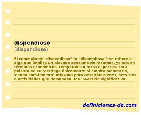 O Que Significa Dispendioso - Significado de «dispendioso (dispendiosa)»