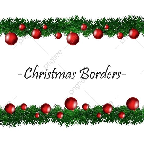 Christmas Border Vector At Collection Of Christmas