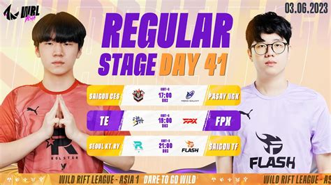 EN CES Vs NGX TE Vs FPX KT RY Vs TF REGULAR STAGE DAY 41 WRL