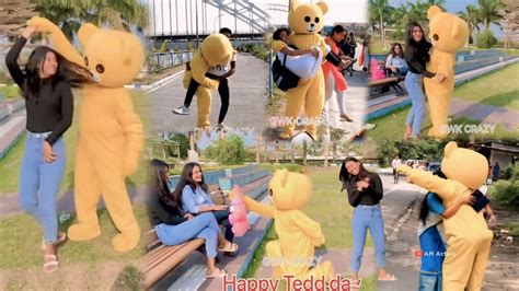 Girls Park Teddy Bear Prank 😍 College Girls Prank Park Prank Video