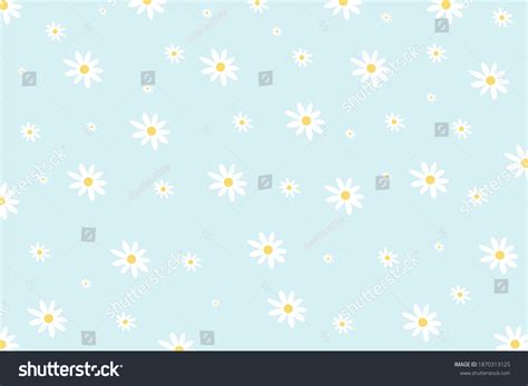 Daisy Flower Vector Pattern Illusration Floral Stock Vector Royalty